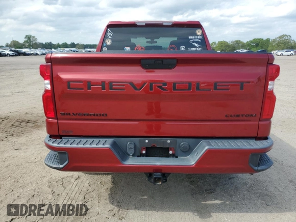2020 Chevrolet Silverado 1500 Custom with VIN 3GCPWBEH8LG132978, listed as a Copart auction lot 51161835 with 16,248 mi miles and Non Repairable. Bid and sale history available at carsss.com. Image 6.