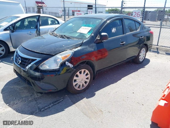 2015 Nissan Versa SV with VIN 3N1CN7AP4FL892576, listed as a IAAI auction lot 42028551 with 102,328 mi miles. Bid and sale history available at carsss.com. Image 2.