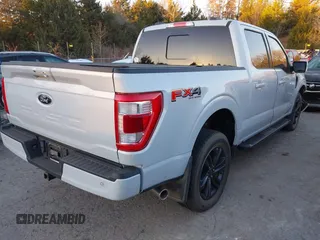 2022 Ford F-150 XL with VIN 1FTFW1E80NKE57691, listed as a IAAI auction lot 41154166 with 1 mi miles. Bid and sale history available at carsss.com. Image 4.