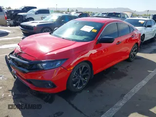 2020 Honda Civic Sedan Sport with VIN 2HGFC2F89LH506471, listed as a IAAI auction lot 42003651 with 70,311 mi miles. Bid and sale history available at carsss.com. Image 17.