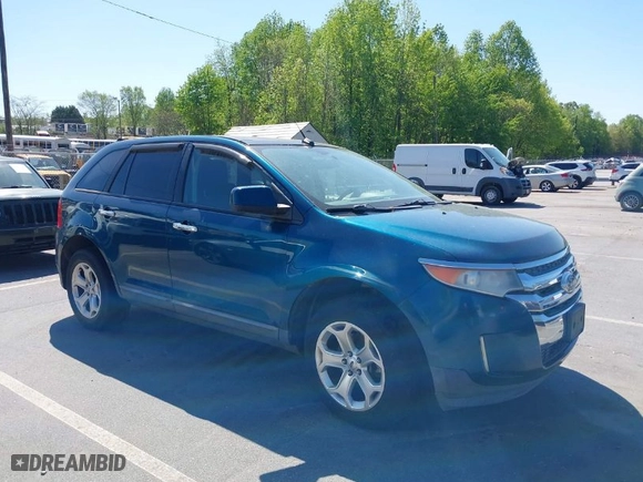2011 Ford Edge SEL with VIN 2FMDK4JCXBBA68282, listed as a IAAI auction lot 42046398 with 152,753 mi miles. Bid and sale history available at carsss.com. Image 1.