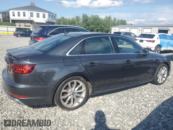 2019 Audi A4 Premium Plus with VIN WAUENAF4XKA060868, listed as a Copart auction lot 62794645 with 63,173 mi miles and Salvage title. Bid and sale history available at DreamBid. Image 3.