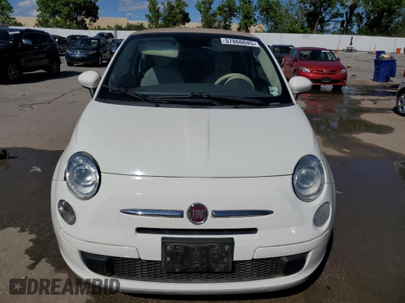 2013 FIAT 500 Pop с VIN 3C3CFFDRXDT647607, выставлен на аукционе Copart как лот 57860045 с пробегом 77 247 миль миль и Чистый • Clean title. История ставок и продаж доступна на DreamBid. Изображение 5.