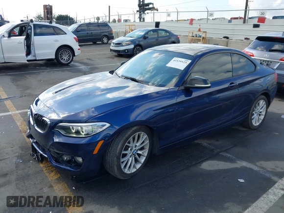 2016 BMW 2 Series 228i with VIN WBA1F9C55GV545295, listed as a IAAI auction lot 41539525 with 147,604 mi miles. Bid and sale history available at carsss.com. Image 2.