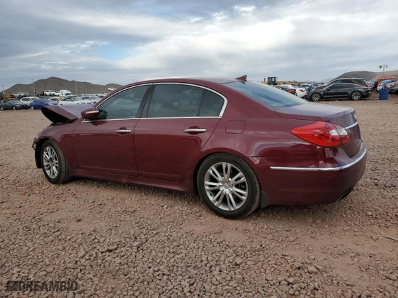 2013 Hyundai Genesis 3.8L with VIN KMHGC4DDXDU223649, listed as a Copart auction lot 51178495 with 182,237 mi miles and Salvage Title. Bid and sale history available at carsss.com. Image 2.