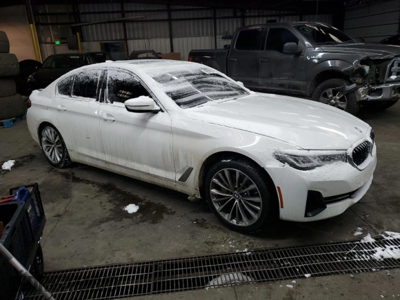 2021 BMW 5 Series 530i xDrive with VIN WBA13BJ01MWW97376, listed as a Copart auction lot 45951655 with Not Provided miles and Salvage Title. Bid and sale history available at carsss.com. Image 4.