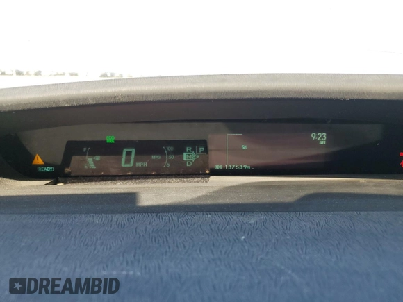 2012 Toyota Prius One with VIN JTDKN3DU9C5407301, listed as a Copart auction lot 54890755 with 137,539 mi miles and Salvage Title. Bid and sale history available at DreamBid. Image 9.