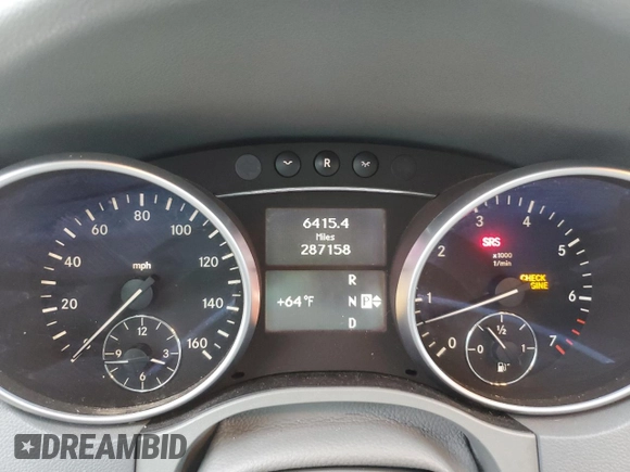 2009 Mercedes-Benz M 3.5L with VIN 4JGBB56E69A519690, listed as a Copart auction lot 86431644 with 287,158 mi miles and Clean Title. Bid and sale history available at carsss.com. Image 9.