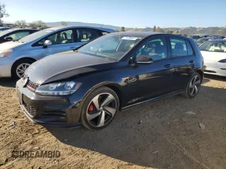 2020 Volkswagen Golf GTI S with VIN 3VW5T7AU3LM000967, listed as a Copart auction lot 77478844 with 35,817 mi miles and Salvage Title. Bid and sale history available at carsss.com. Image 1.