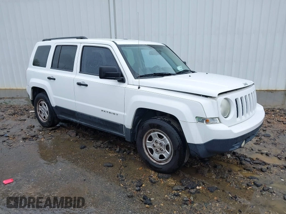 2013 Jeep Patriot Sport with VIN 1C4NJPBA8DD223029, listed as a IAAI auction lot 41765589 with 164,590 mi miles. Bid and sale history available at carsss.com. Image 1.