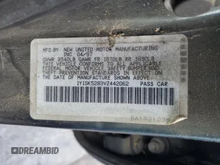 1997 Geo Prizm LSi z VIN 1Y1SK5283VZ442062, wystawiony jako Copart lot #80171294 z przebiegiem 340 180 mil mil oraz Szkody całkowita. Historia ofert i sprzedaży dostępna na DreamBid. Obrazek 14.