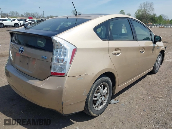 2010 Toyota Prius II with VIN JTDKN3DU8A0111809, listed as a IAAI auction lot 42069703 with 129,053 mi miles. Bid and sale history available at carsss.com. Image 4.