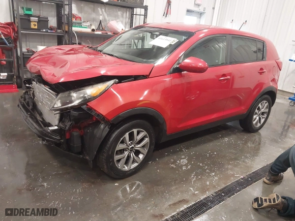 2014 Kia Sportage LX with VIN KNDPB3ACXE7634563, listed as a IAAI auction lot 41613841 with 173,991 mi miles. Bid and sale history available at carsss.com. Image 18.