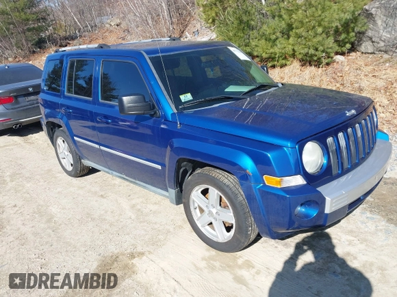 2010 Jeep Patriot Limited with VIN 1J4NF4GB8AD557620, listed as a IAAI auction lot 41772259 with 148,544 mi miles and . Bid and sale history available at carsss.com. Image 1.