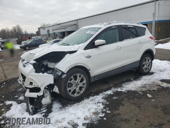 2016 Ford Escape Titanium with VIN 1FMCU9J90GUC70945, listed as a Copart auction lot 44897595 with 119,875 mi miles and Salvage Title. Bid and sale history available at DreamBid. Image 1.
