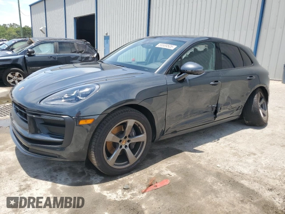 2024 Porsche Macan with VIN WP1AA2A50RLB02092, listed as a Copart auction lot 58689505 with 11,093 mi miles and Salvage title. Bid and sale history available at DreamBid. Image 1.