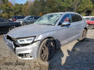 2018 Audi SQ5 with VIN WA1C4BFY9J2110569, listed as a Copart auction lot 79781664 with 71,841 mi miles and Salvage Title. Bid and sale history available at DreamBid. Image 1.