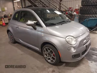 2015 FIAT 500 Sport with VIN 3C3CFFBR0FT550731, listed as a IAAI auction lot 42638771 with Not provided miles and . Bid and sale history available at DreamBid. Image 1.