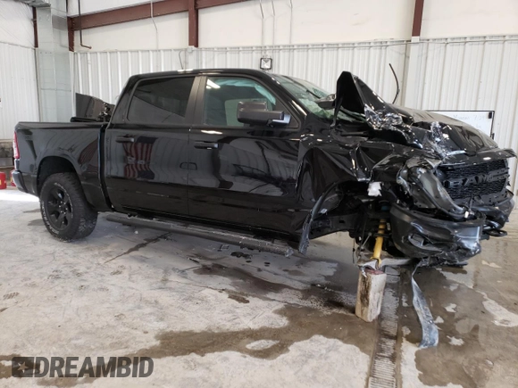 2024 Ram 1500 Tradesman with VIN 1C6SRFGT6RN162823, listed as a Copart auction lot 64894244 with 7,793 mi miles and Salvage title. Bid and sale history available at DreamBid. Image 4.
