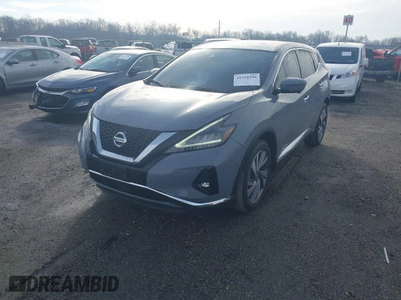 2021 Nissan Murano SL with VIN 5N1AZ2CS3MC147061, listed as a IAAI auction lot 41358296 with 15,404 mi miles and . Bid and sale history available at DreamBid. Image 18.
