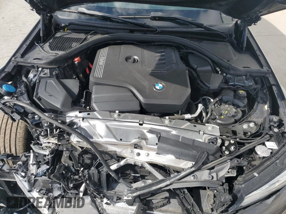 2022 BMW 3 Series 330i xDrive with VIN 3MW5R7J09N8C56232, listed as a Copart auction lot 47318825 with 31,339 mi miles and Salvage Title. Bid and sale history available at carsss.com. Image 11.
