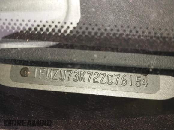2002 Ford Explorer XLT с VIN 1FMZU73K72ZC76154, выставлен на аукционе IAAI как лот 41539636 с пробегом 177 723 миль миль и . История ставок и продаж доступна на DreamBid. Изображение 9.
