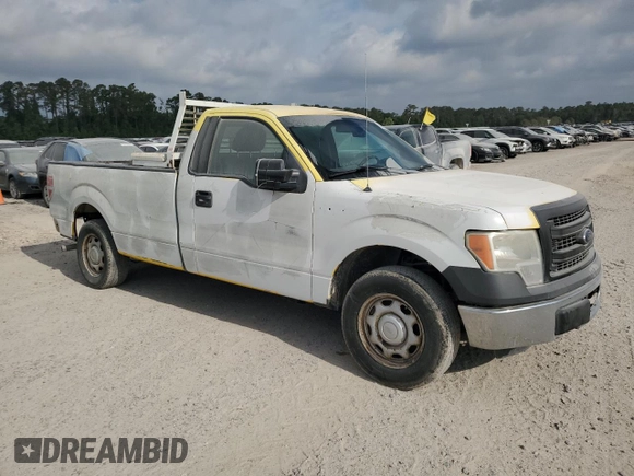 2013 Ford F-150 XL with VIN 1FTMF1CM4DKE06152, listed as a Copart auction lot 50077075 with 289,039 mi miles and Salvage Title. Bid and sale history available at carsss.com. Image 4.