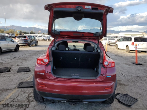 2013 Nissan Juke S with VIN JN8AF5MR9DT205981, listed as a Copart auction lot 46308105 with 0 mi miles and Salvage Title. Bid and sale history available at carsss.com. Image 6.
