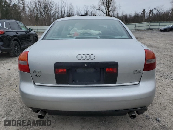 2002 Audi A6 3.0L with VIN WAULT64B62N104952, listed as a Copart auction lot 51738065 with 100,225 mi miles and Salvage Title. Bid and sale history available at carsss.com. Image 6.