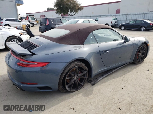 2017 Porsche 911 Carrera S with VIN WP0CB2A95HS154753, listed as a Copart auction lot 42679694 with 87,573 mi miles. Bid and sale history available at carsss.com. Image 3.