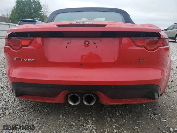 2017 Jaguar F-TYPE S with VIN SAJWA6FU2H8K37740, listed as a Copart auction lot 50696595 with 77,011 mi miles and Salvage Title. Bid and sale history available at carsss.com. Image 6.