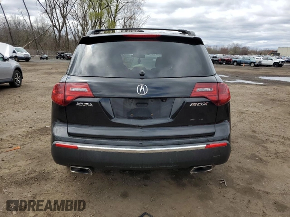 2010 Acura MDX Technology Pkg with VIN 2HNYD2H67AH502605, listed as a Copart auction lot 53177065 with 266,353 mi miles and Salvage Title. Bid and sale history available at carsss.com. Image 6.