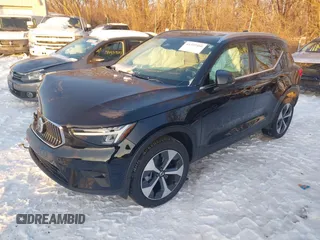 2024 Volvo XC40 Plus Bright Theme with VIN YV4L12UE3R2252433, listed as a IAAI auction lot 41322400 with 23 mi miles. Bid and sale history available at carsss.com. Image 2.