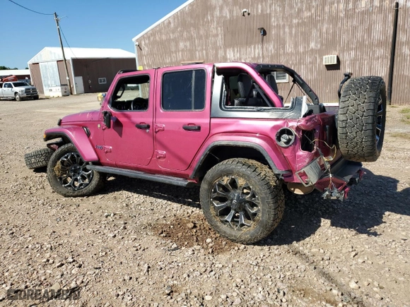 2022 Jeep Wrangler Unlimited Sahara Altitude with VIN 1C4HJXEG0NW157739, listed as a Copart auction lot 72579234 with 36,116 mi miles and Salvage Title. Bid and sale history available at carsss.com. Image 2.