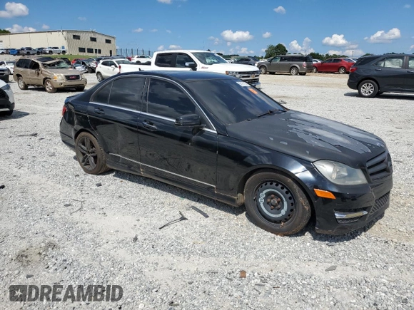 2012 Mercedes-Benz C 300 Sport with VIN WDDGF8BB0CA726603, listed as a Copart auction lot 66191135 with Not provided miles and Clean title. Bid and sale history available at DreamBid. Image 4.