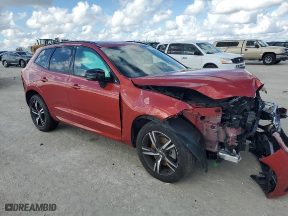 2021 Volvo XC60 R-Design with VIN YV4A22RMXM1869508, listed as a Copart auction lot 87094584 with 12,448 mi miles and Non Repairable. Bid and sale history available at carsss.com. Image 4.