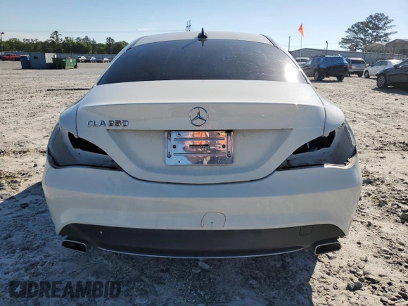 2016 Mercedes-Benz CLA 250 with VIN WDDSJ4EB8GN297481, listed as a Copart auction lot 55592355 with 85,987 mi miles and Salvage Title. Bid and sale history available at DreamBid. Image 6.