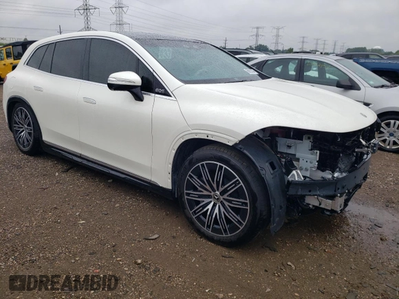 2023 Mercedes-Benz EQS with VIN 4JGDM4EBXPA004984, listed as a Copart auction lot 66032104 with 0 mi miles and Salvage Title. Bid and sale history available at carsss.com. Image 4.