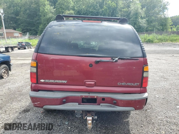2005 Chevrolet Suburban Z71 with VIN 3GNFK16Z15G148829, listed as a Copart auction lot 61600315 with 172,345 mi miles and Salvage title. Bid and sale history available at DreamBid. Image 6.