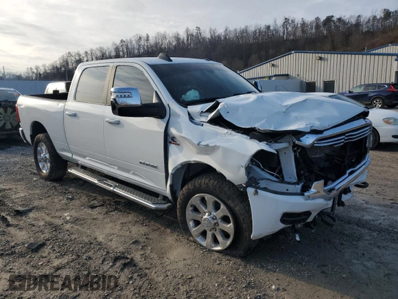 2023 Ram 2500 Laramie with VIN 3C6UR5FL2PG514919, listed as a Copart auction lot 44250605 with Not provided miles and Salvage title. Bid and sale history available at DreamBid. Image 4.