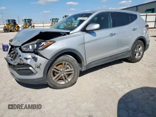 2018 Hyundai Santa Fe 2.4L z VIN 5XYZT3LB4JG545742, wystawiony jako Copart lot #56749465 z przebiegiem 95 346 mil mil oraz Szkoda całkowita • Salvage title. Historia ofert i sprzedaży dostępna na DreamBid. Obrazek 1.