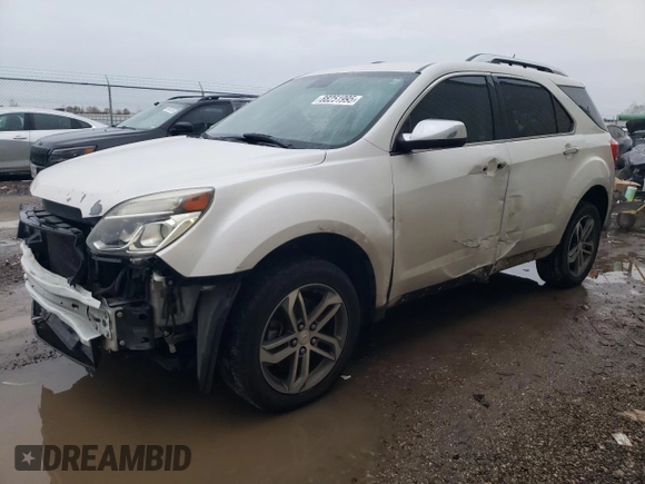 2016 Chevrolet Equinox LTZ with VIN 2GNFLGE36G6149986, listed as a Copart auction lot 88251995 with 124,522 mi miles and Salvage Title. Bid and sale history available at carsss.com. Image 1.