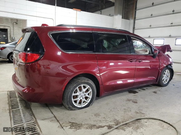 2020 Chrysler Voyager LXI with VIN 2C4RC1DG5LR256852, listed as a Copart auction lot 81198564 with 0 mi miles and Salvage Title. Bid and sale history available at carsss.com. Image 3.