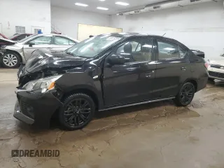2022 Mitsubishi Mirage ES with VIN ML32FUFJ1NHF03307, listed as a Copart auction lot 56476235 with 19,661 mi miles and Salvage title. Bid and sale history available at DreamBid. Image 1.