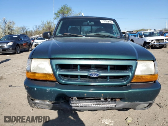 2000 Ford Ranger XL with VIN 1FTYR14V7YTA16839, listed as a Copart auction lot 51455215 with 183,798 mi miles and Salvage Title. Bid and sale history available at carsss.com. Image 5.