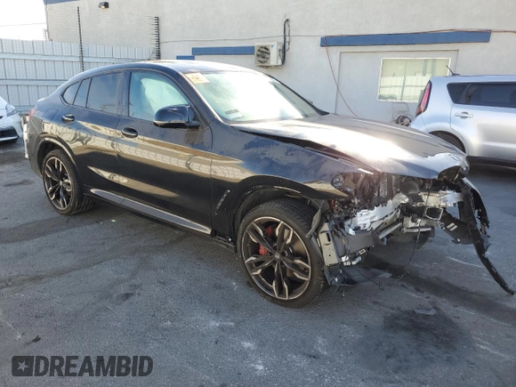 2024 BMW X4 M40i with VIN 5UX43DT04R9U21223, listed as a Copart auction lot 89411275 with 0 mi miles and Salvage Title. Bid and sale history available at carsss.com. Image 4.
