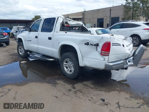 2004 Dodge Dakota SLT with VIN 1D7HG48N14S758614, listed as a IAAI auction lot 41907403 with 242,343 mi miles. Bid and sale history available at carsss.com. Image 3.