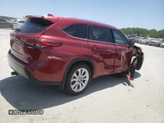 2022 Toyota Highlander Hybrid Limited with VIN 5TDXBRCH4NS542480, listed as a Copart auction lot 57946125 with 49,004 mi miles and Salvage title. Bid and sale history available at DreamBid. Image 3.
