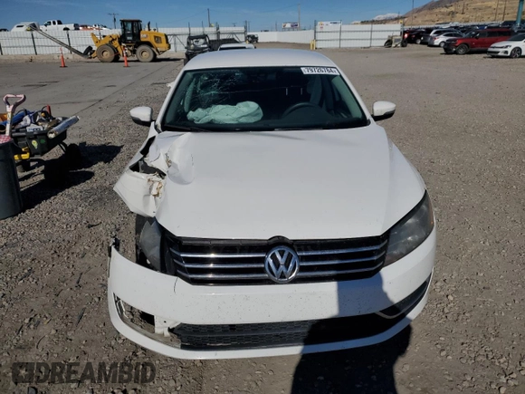 2014 Volkswagen Passat S with VIN 1VWAS7A38EC098620, listed as a Copart auction lot 79726784 with 117,448 mi miles and Salvage Title. Bid and sale history available at carsss.com. Image 5.