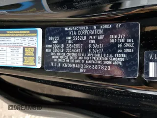 2024 Kia Carnival LX with VIN KNDNB4H33R6387823, listed as a Copart auction lot 81117734 with 0 mi miles and Salvage Title. Bid and sale history available at carsss.com. Image 12.